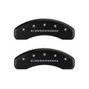 MGP 4 Caliper Covers Engraved Front & Rear Gen 5/Camaro Red finish silver ch
