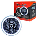 Pre-Installed 5.75" H5006/PAR46 Sealed Beam Headlight with white LED halo ring.