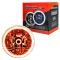 Pre-Installed 5.75" H5006/PAR46 Sealed Beam Headlight with amber LED halo ring.