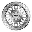 GRIFFON / MACHINED SILVER / 17X9.0 -25