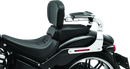 Kuryakyn Fixed Mounts Multi-Purpose Driver & Passenger Backrest 18-Up Softail Black