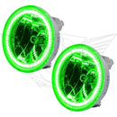 Chevrolet Avalanche fog lights with green LED halo rings.