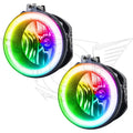 2007-2009 Chrysler Aspen Pre-Assembled Halo Fog Lights with ColorSHIFT LED halo rings.