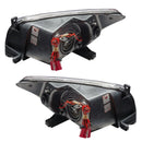Rear view of 2007-2012 Dodge Caliber Pre-Assembled Headlights - Chrome