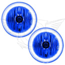 2007-2011 Dodge Caliber Pre-Assembled Halo Fog Lights with blue LED halo rings.