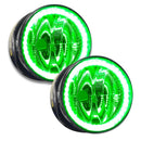 Lincoln Navigator fog lights with green LED halo rings.