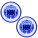 2007-2013 Toyota Tundra Pre-Assembled Halo Fog Lights with blue LED halo rings.