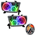 2008-2016 Toyota Sequoia Pre-Assembled Halo Headlights with RF Controller.