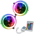 2002-2004 Jeep Liberty Pre-Assembled Halo Headlights with Simple Controller.