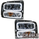 2005 Ford Excursion Pre-Assembled Halo Headlights - Chrome Housing