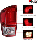Winjet 2016-2023 Toyota Tacoma OEM Replacement Tail Lights - Chrome/Red