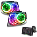 2007-2009 Dodge Durango Pre-Assembled Halo Headlights - Chrome Housing with 2.0 Controller.