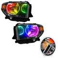 Toyota tundra pre-assembled headlights with colorshift halos and RF controller