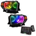 Toyota tundra pre-assembled headlights with colorshift halos and 2.0 controller