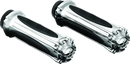 Kuryakyn Zombie Grips Throttle-By-Wire Chrome