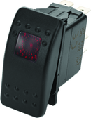DragonFire Racing Lighted Switch On/Off Rocker Switch Red Lite