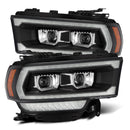 AlphaRex 19-24 Ram 2500/3500/4500/5500 LUXX-Series LED Projector Headlights Black