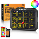 AC Series AC-1200 RGB Switch Panel with APP&Remote Control, Toggle/ Momentary/ Pulsed Mode Supported(One-Sided Outlet)