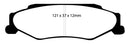 EBC 03-04 Cadillac XLR 4.6 Bluestuff Rear Brake Pads