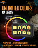 RA80 XL RGB Switch Panel, Larger Size, Toggle/ Momentary/ Pulsed Mode Supported