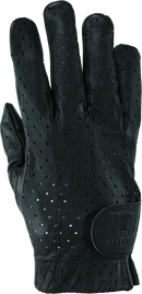 River Road Tucson Leather Perforated Gloves Black - 2XL