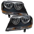 2008-2013 Dodge Avenger RT Pre-Assembled Halo Headlights - Black Housing