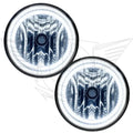 2008-2011 Ford Ranger Pre-Assembled Halo Fog Lights with white LED halo rings.