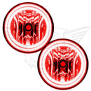 2008-2011 Ford Ranger Pre-Assembled Halo Fog Lights with red LED halo rings.