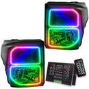 2011-2016 Ford F-250/F-350 Super Duty Pre-Assembled Headlights - Black with 2.0 Controller.