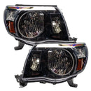 2005-2011 Toyota Tacoma Pre-Assembled Halo Headlights-Black