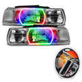 2000-2006 GMC Yukon Pre-Assembled Headlights with RF Controller.