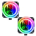 2002 Lincoln LS Pre-Assembled Fog Lights with ColorSHIFT LED halo rings.