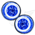 2004-2007 Nissan Armada Pre-Assembled Fog Lights with blue LED halo rings.