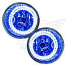 2004-2007 Nissan Armada Pre-Assembled Fog Lights with blue LED halo rings.