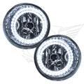 2004-2015 Nissan Titan Pre-Assembled Fog Lights with white LED halo rings.