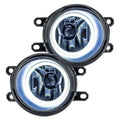 2012-2015 Toyota Tacoma Pre-Assembled Halo Fog Lights with white LED halos.