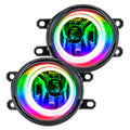 2012-2015 Toyota Tacoma Pre-Assembled Halo Fog Lights with ColorSHIFT halos.