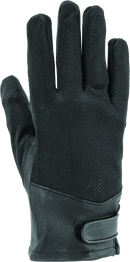 River Road Pecos Leather Mesh Gloves Black - Large