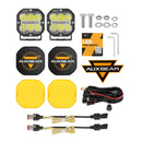 X-PRO Series | 3 Inch 84W LED Combo Pod Light Off Road Lights with White DRL&Amber Turn Signal Light