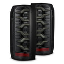 AlphaRex 87-96 Ford F-Series/Bronco LUXX-Series LED Tail Lights Alpha-Black