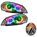 2006-2013 Chevrolet Impala Non-Projector Pre-Assembled Halo Headlights with RF Controller.