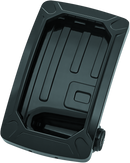 Kuryakyn Nova Curved Vertical Mount Side License Plate Holder Gloss Black