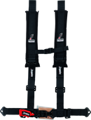 DragonFire Racing Harness- H-Style- 4-Point- 2in Youth- Black