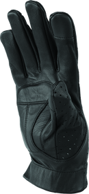 River Road Tucson Leather Perforated Gloves Black - Small