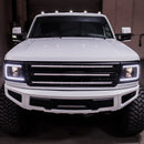 AlphaRex 92-96 Ford F-Series/Bronco LUXX-Series LED Projector Headlights Alpha-Black