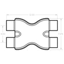 MagnaFlow Smooth Trans X 2.25/2.25 X 12 SS