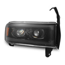 AlphaRex 94-01 Dodge Ram 1500/94-02 Ram 2500/3500 LUXX-Series LED Headlights Alpha-Black