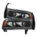 AlphaRex 94-01 Dodge Ram 1500/94-02 Ram 2500/3500 LUXX-Series LED Headlights Black