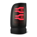AlphaRex 94-01 Dodge Ram 1500/94-02 Ram 2500/3500 LUXX-Series LED Tail Lights Black Red