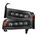 AlphaRex 94-01 Dodge Ram 1500/94-02 Ram 2500/3500 NOVA-Series LED Headlights Alpha-Black